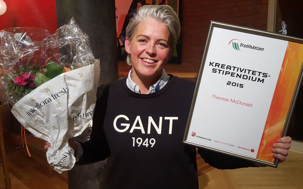 Therese McDonald får årets kreativitetsstipendium