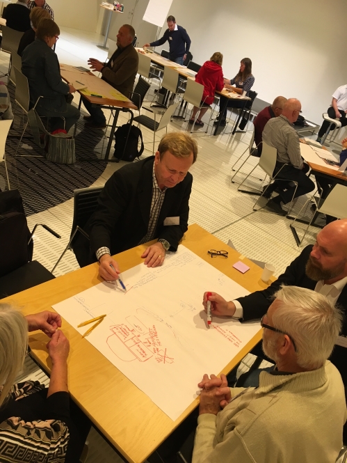 IMVG-samverkansmöte på Innovatum 161006. Bild från workshop.